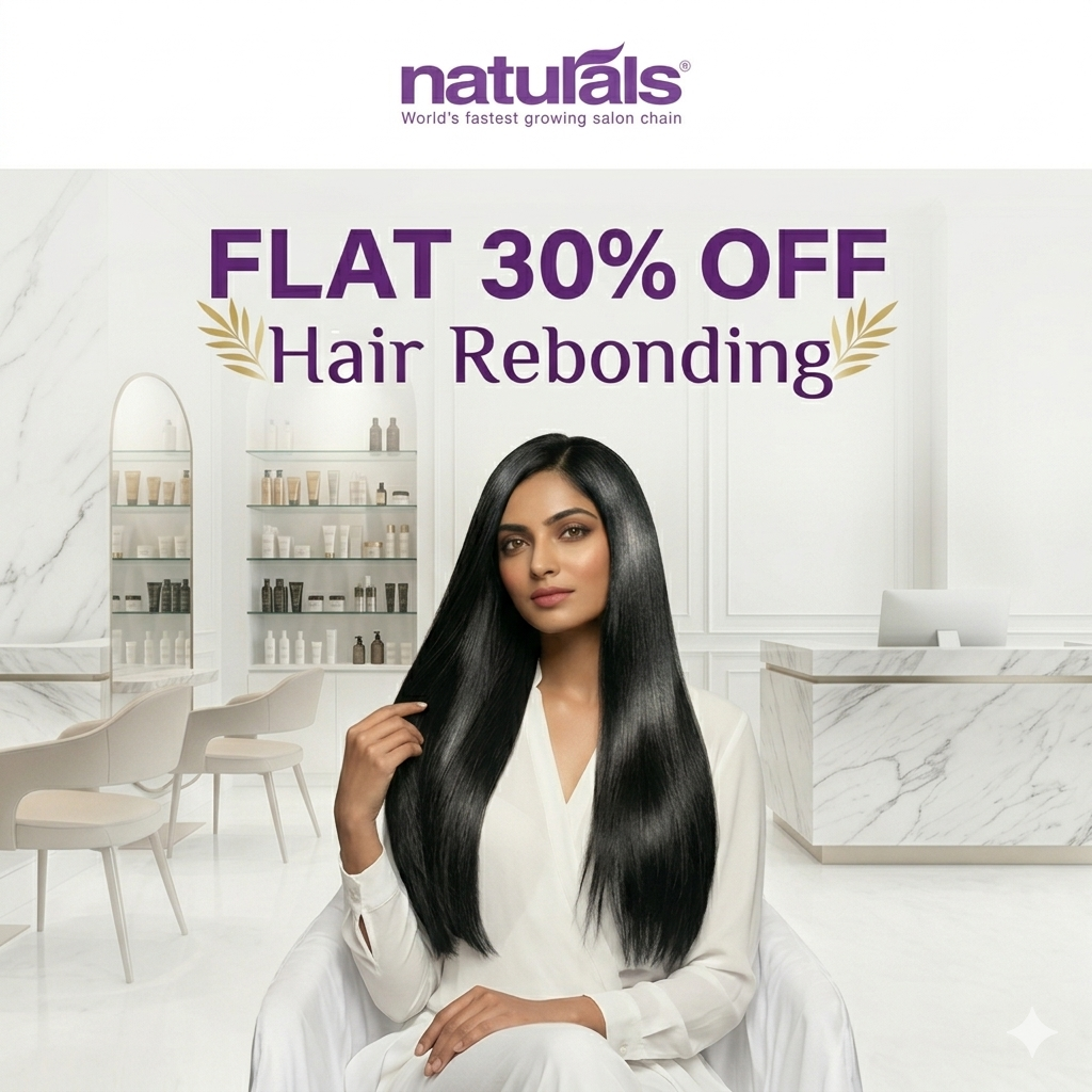 Flat 30% Percent Off on Hair Rebonding