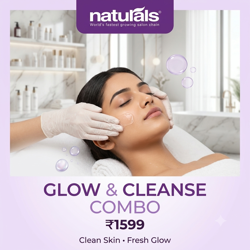 Glow and Cleanse Facial Combo at ₹1599