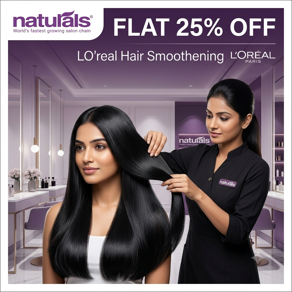 Hair Smoothening Flat 25 Percent Off