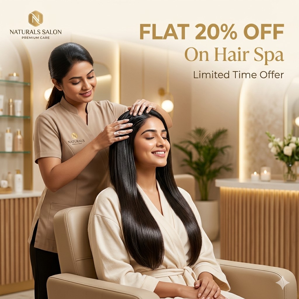 Flat 20% Off on Hair Spa