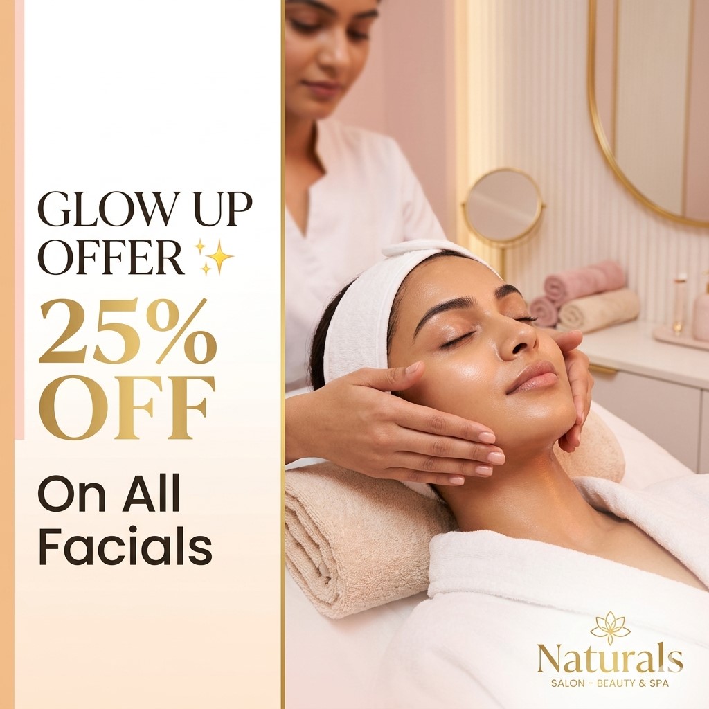 Get Glowing Skin – 25% Off on Facials