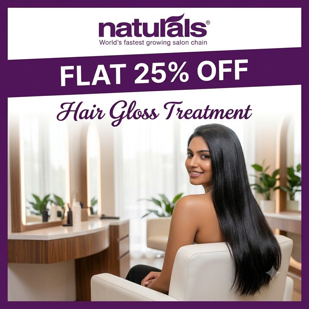 Hair Gloss Treatment Flat 25 Percent Off
