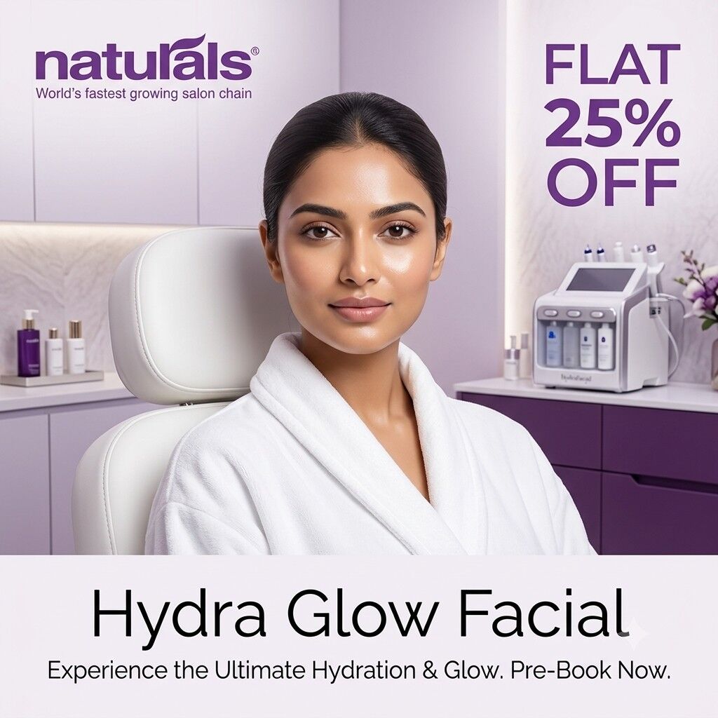 Hydra Glow Facial Flat 25 Percent Off