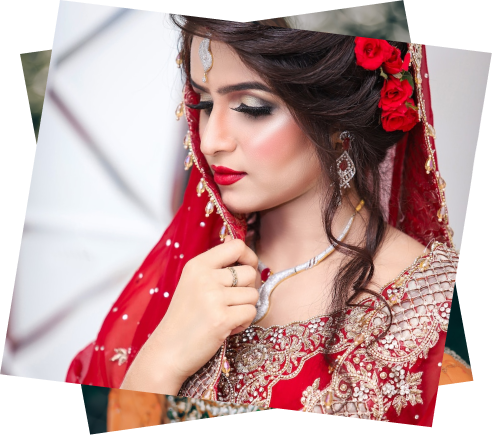 Bridal makeup session